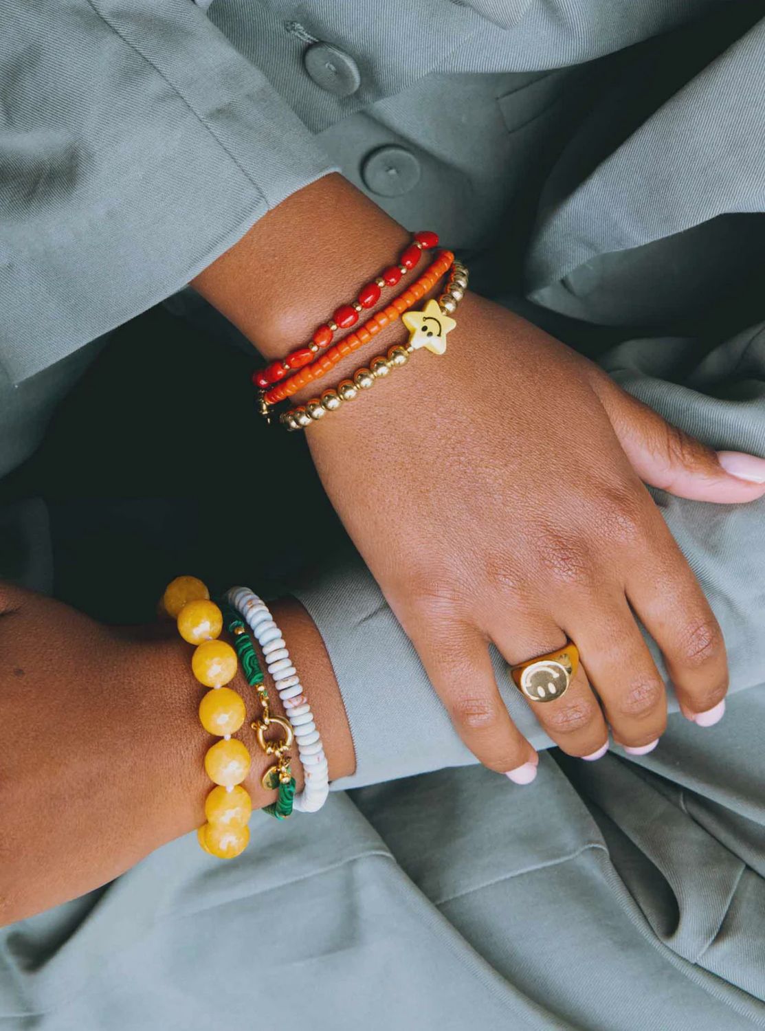 Bonnie studios Tommy orange gold bracelet