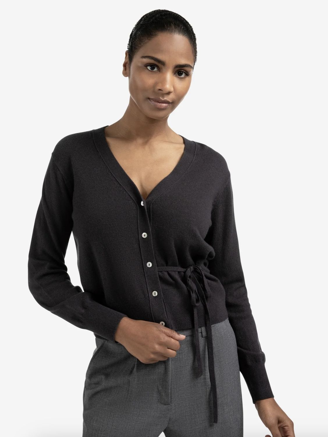 YAYA | Vest met strikdetail in de taille