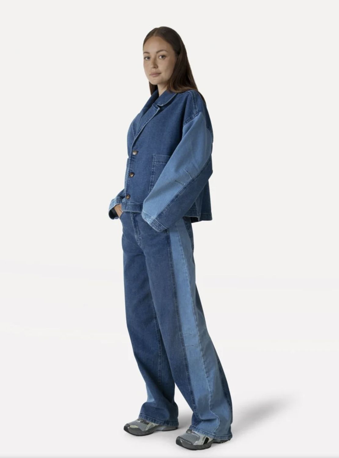 Another Label | ALLua denim pants, two tones denim
