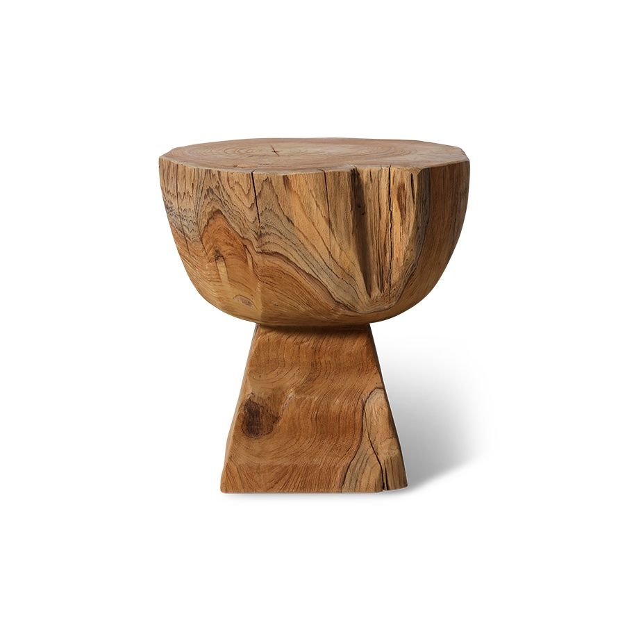 HK Living Arched wooden stool