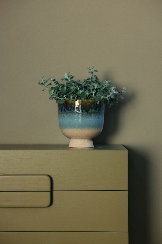 HK Living Retro flower pot lagoon