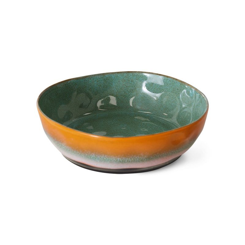 HK Living 70s ceramics: pasta bowls golden hour