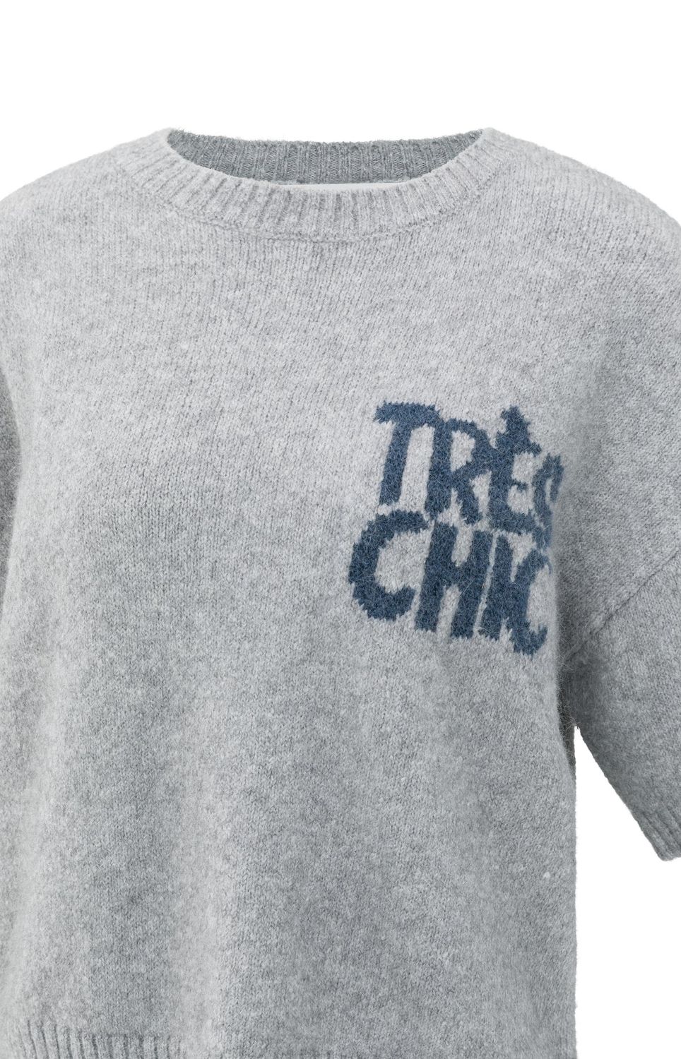 YAYA Zachte trui met korte mouwen en artwork