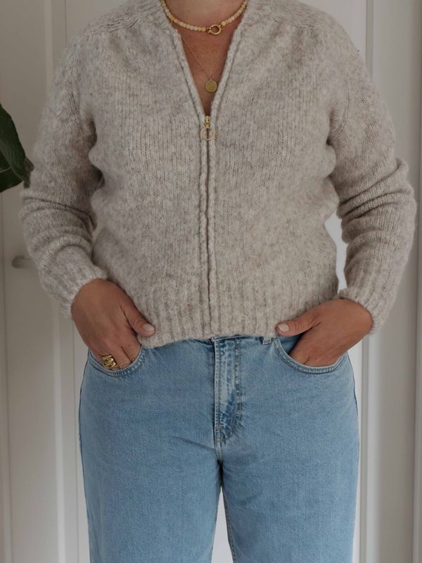 By Bar | Jonas zipp cardigan, stone melee