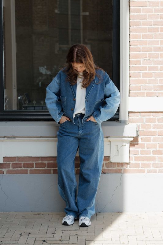 Another Label | ALLua denim pants, two tones denim