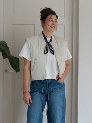 YAYA | Omkeerbare gewatteerde bodywarmer met rits