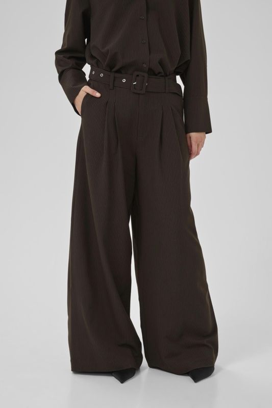 MEW | Vitta high wide pant | Espresso