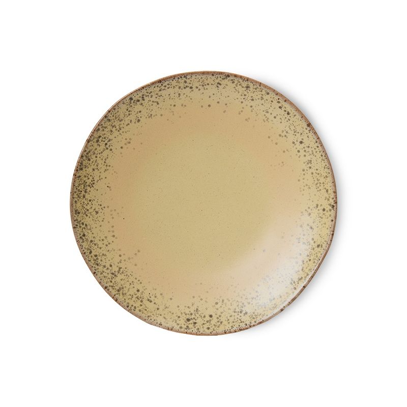 HK Living 70s ceramics: dinner plate grit