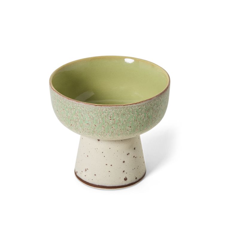 HK Living | 70s Ceramics: tapas bowl on base L, slush