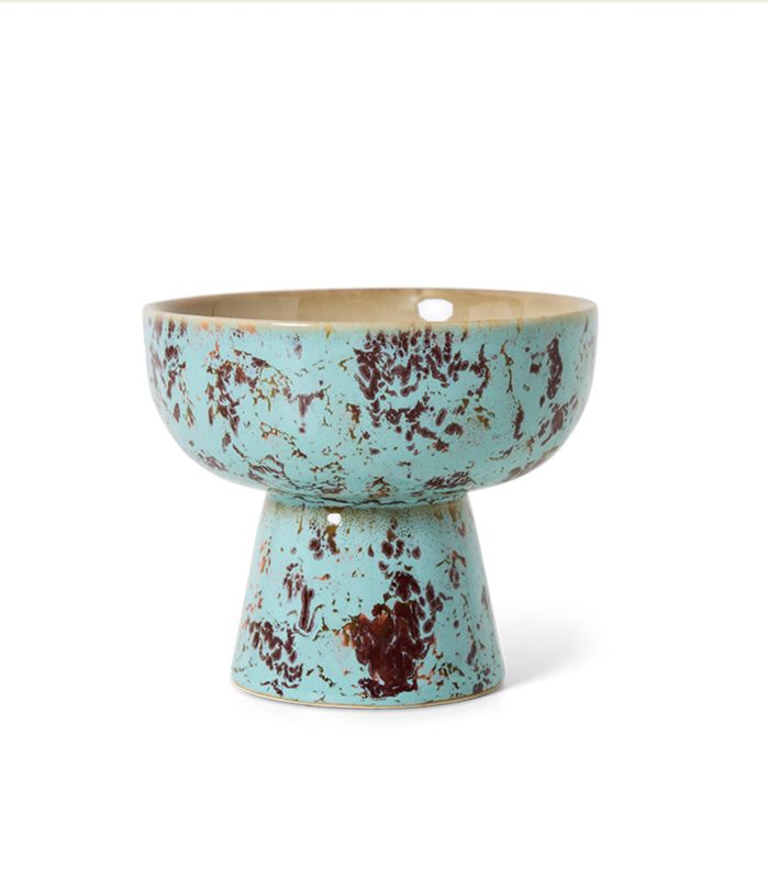 HK Living | 70s Ceramic: tapas bowl on base S, patina