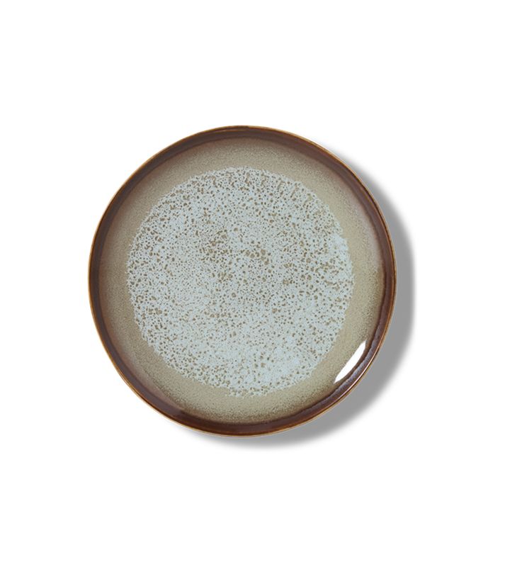 HK Living | 70s ceramics: dessert plate, contrast