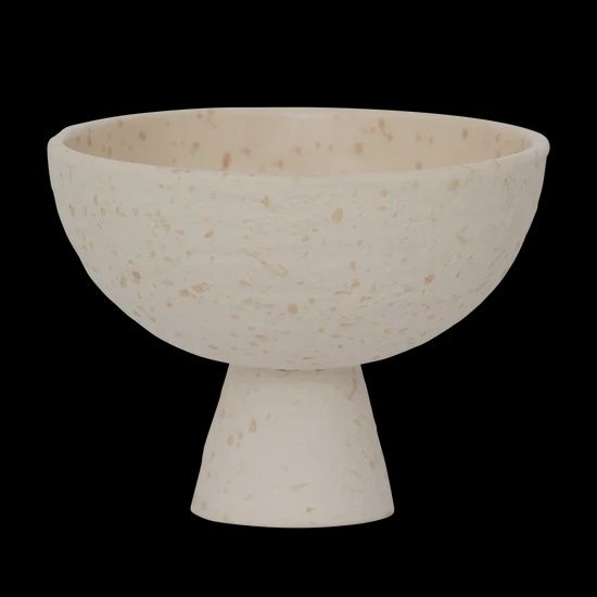 UNC Beige Schaal Bolle van keramiek