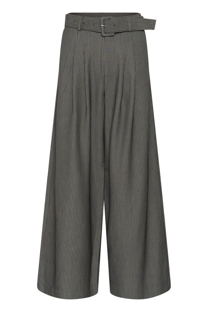 MEW 23 THE PINSTRIPED HIGH PANT grey