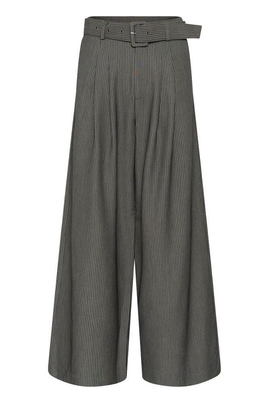 MEW 23 THE PINSTRIPED HIGH PANT grey