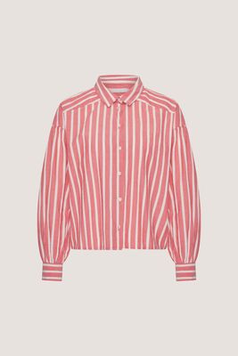 BY BAR Sarah short stripe blouse red stripe