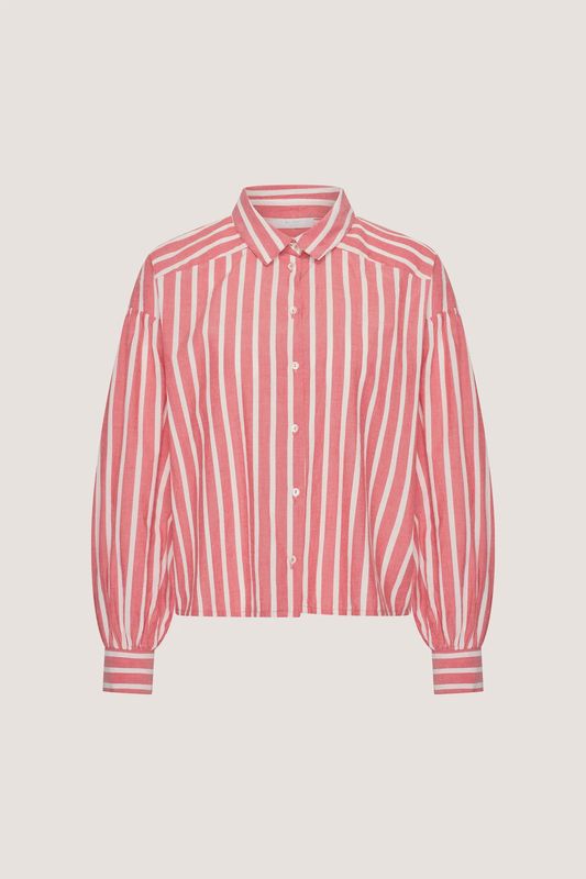 BY BAR Sarah short stripe blouse red stripe