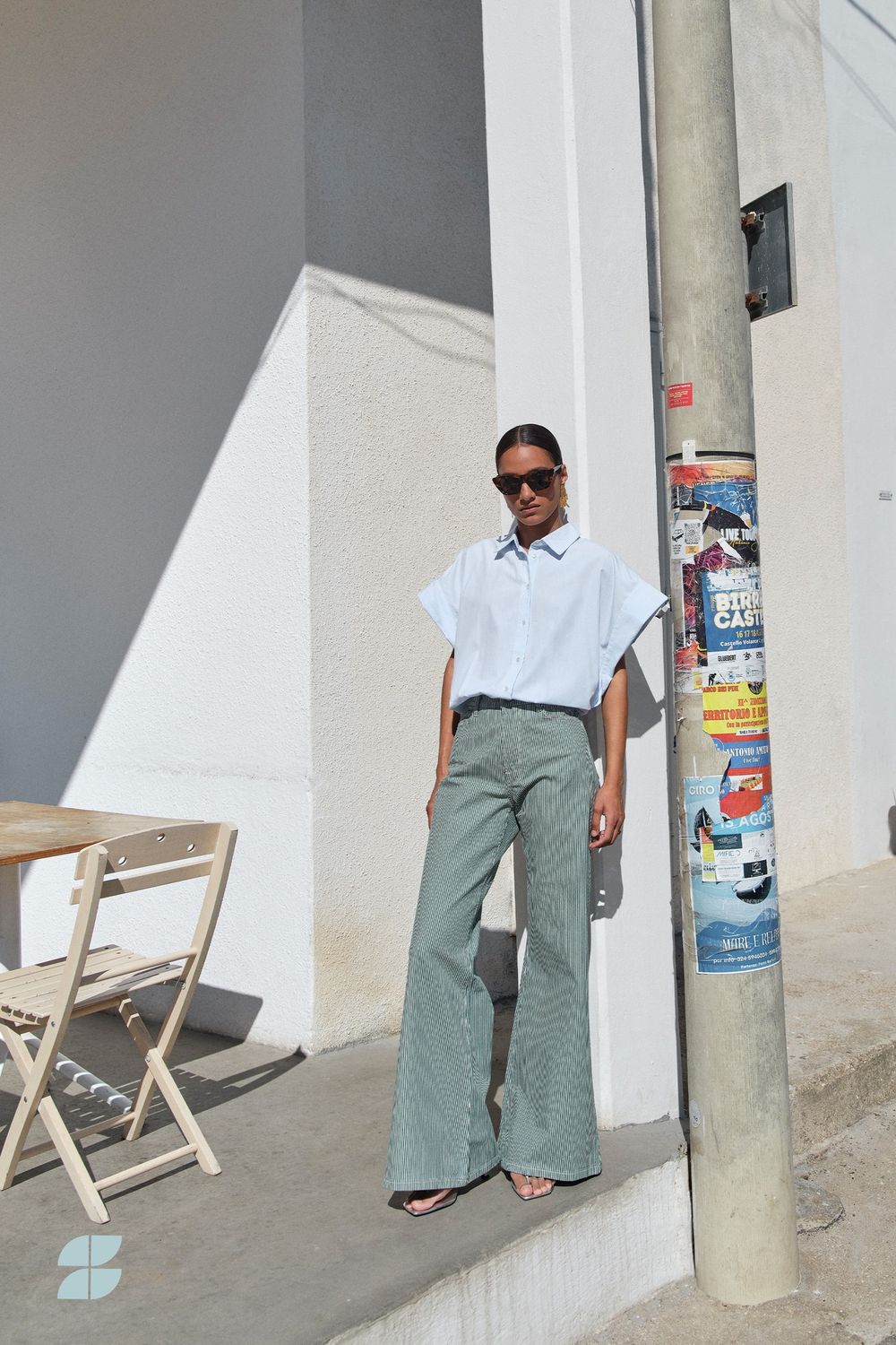 BY BAR femme stripe pants