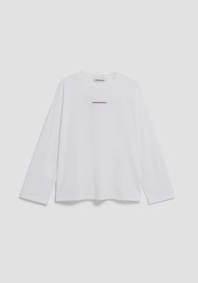 ARMEDANGELS | Fietaa smile longsleeve, white-pink