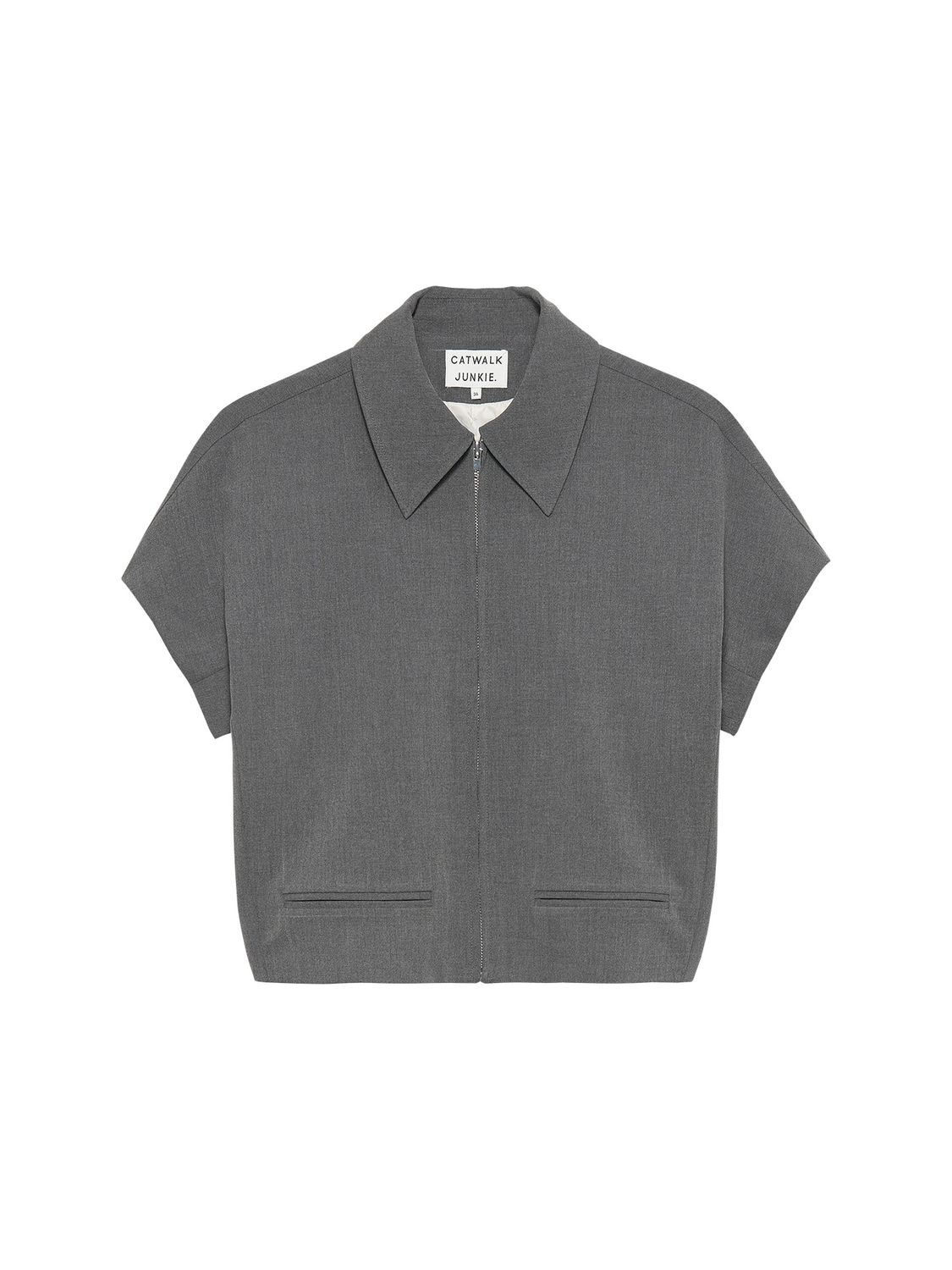 Catwalk Junkie short sleeve jacket dark grey melange