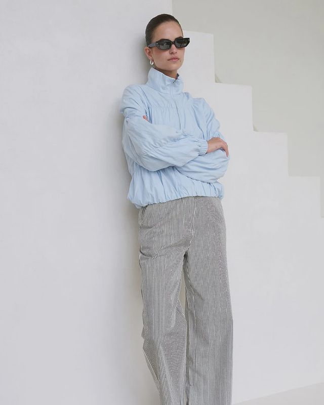 Another Label | Moore wide stripe pants