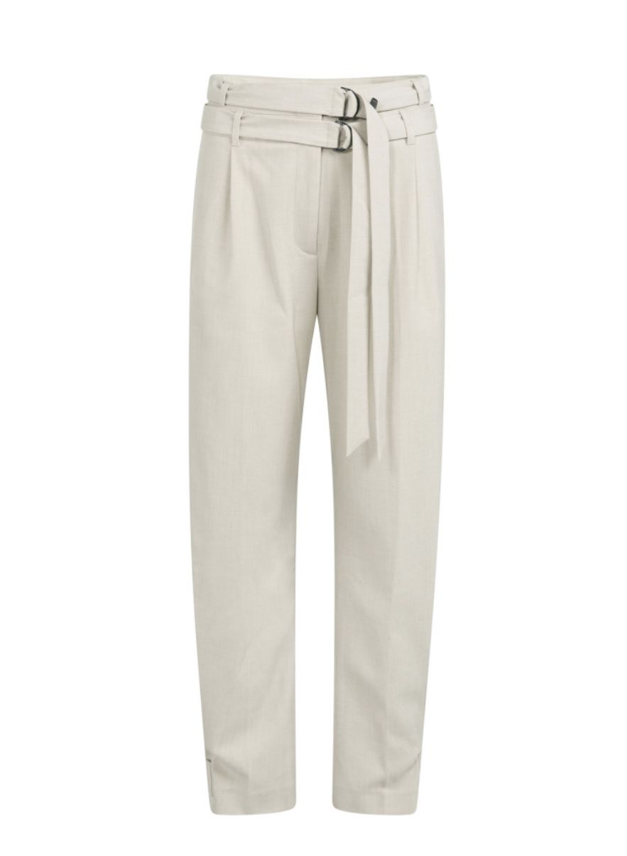 YAYA | Losvallende broek met dubbele riem