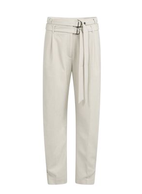 YAYA | Losvallende broek met dubbele riem