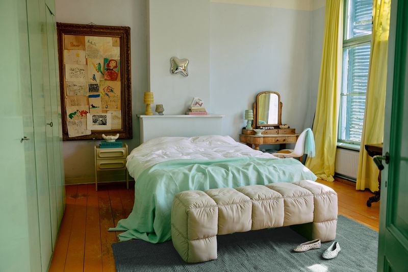 HK Living Puffy lobby bench pebble