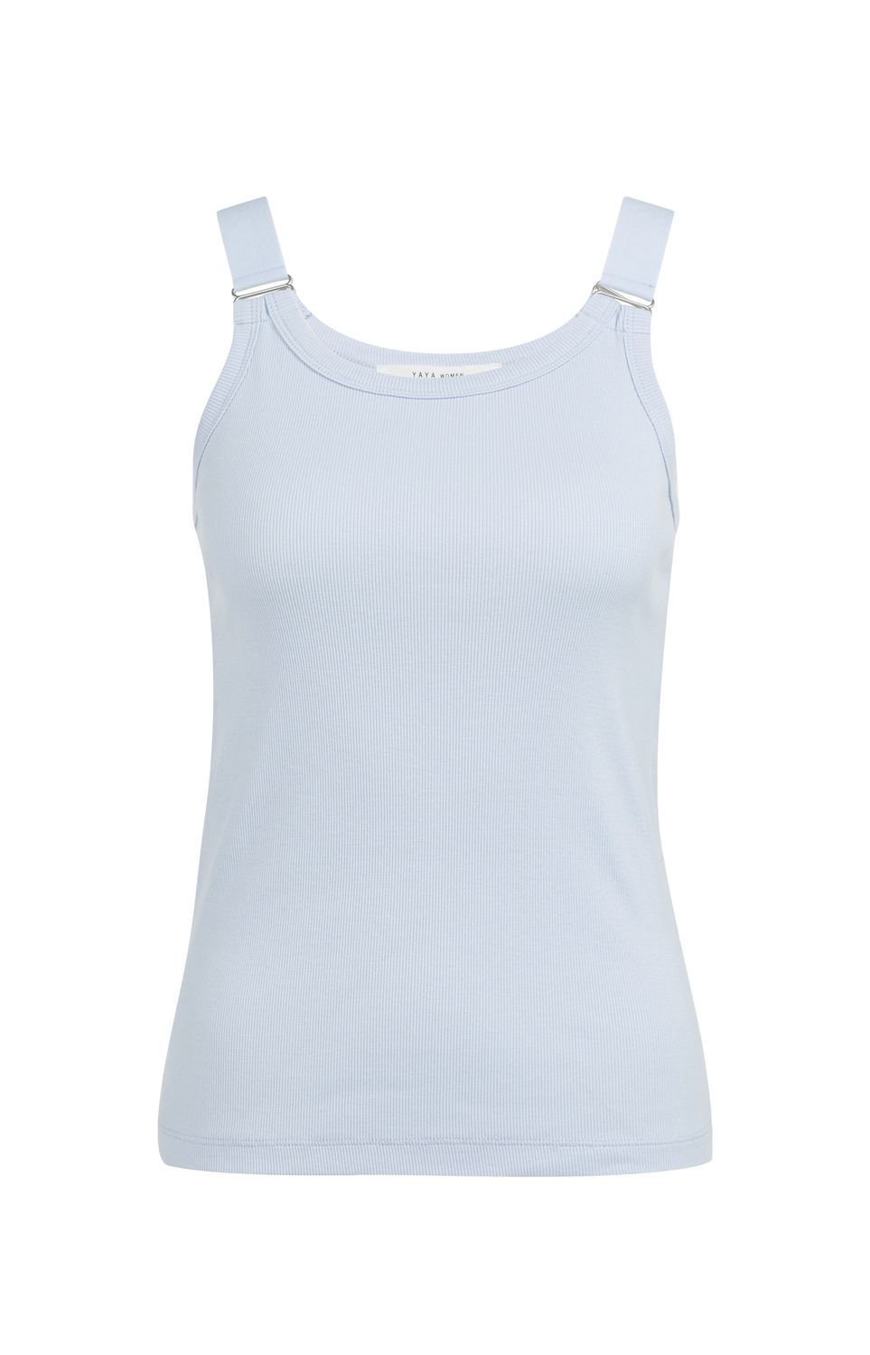Yaya | Ribbed singlet with ring details on the shoulder straps