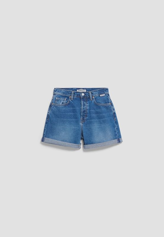 Armed Angels Sheaari denim short wavy blue