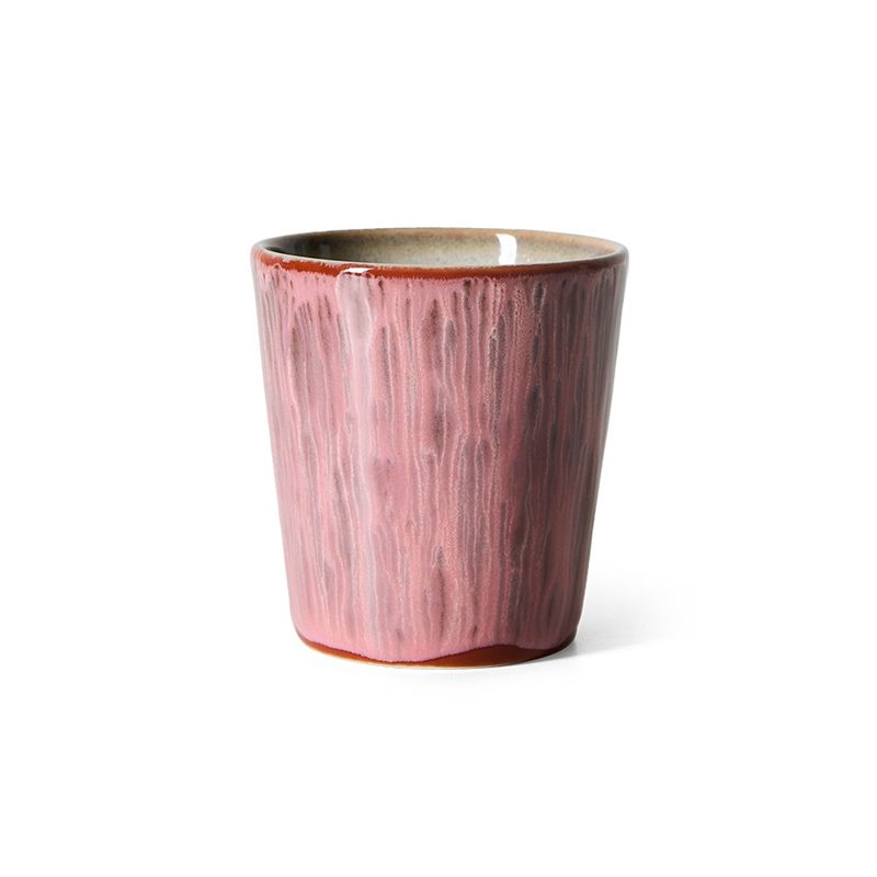 HK Living 70s ceramics: coffee mug rhubarb