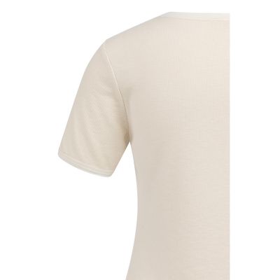 YAYA T-shirt with mesh details creme beige