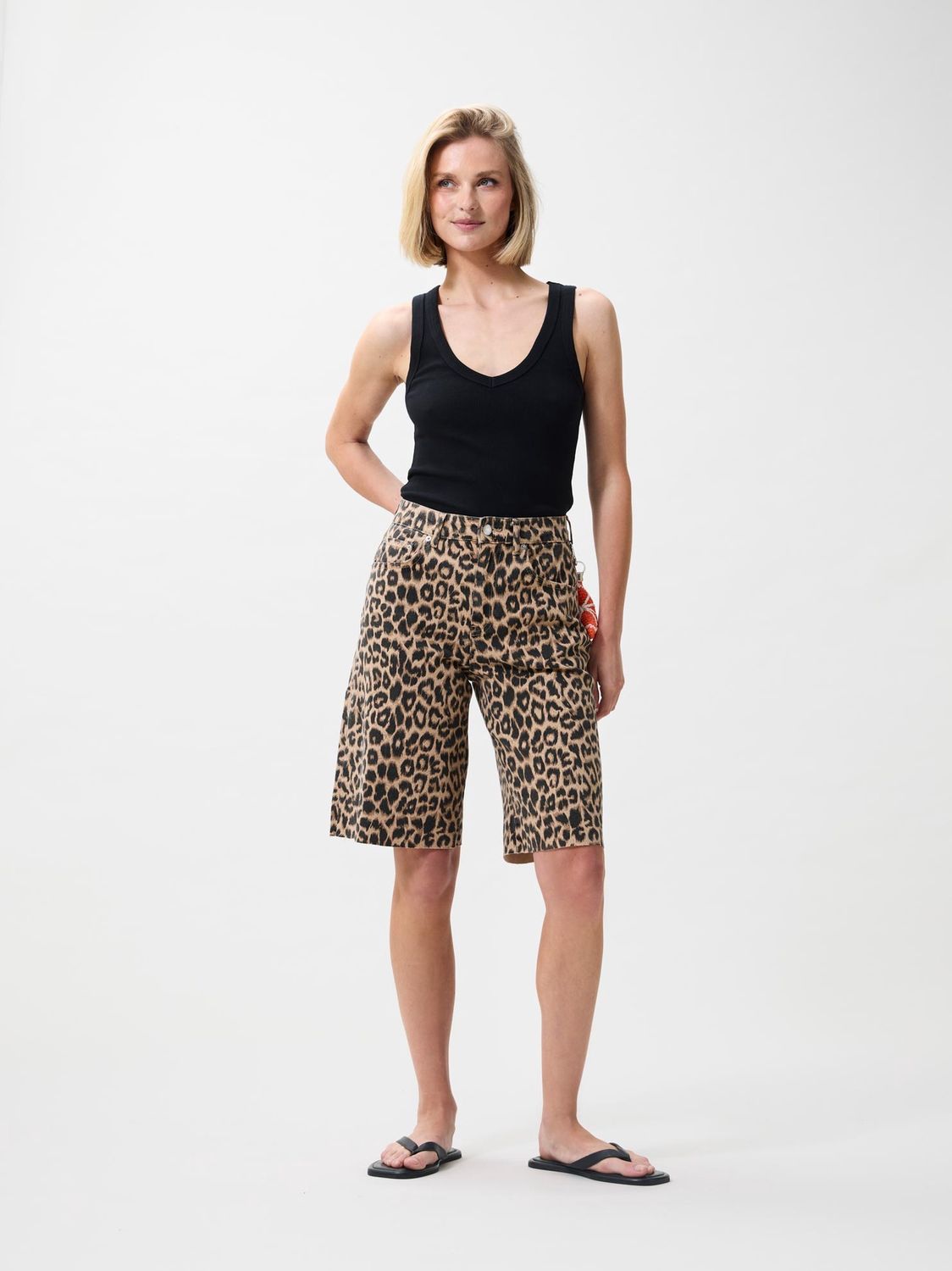 Catwalk junkie Loose fit leopard jorts