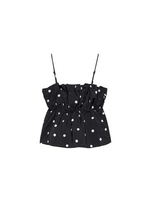 Catwalk Junkie Dotted spaghetti top black