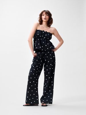 Catwalk Junkie Dotted spaghetti top black