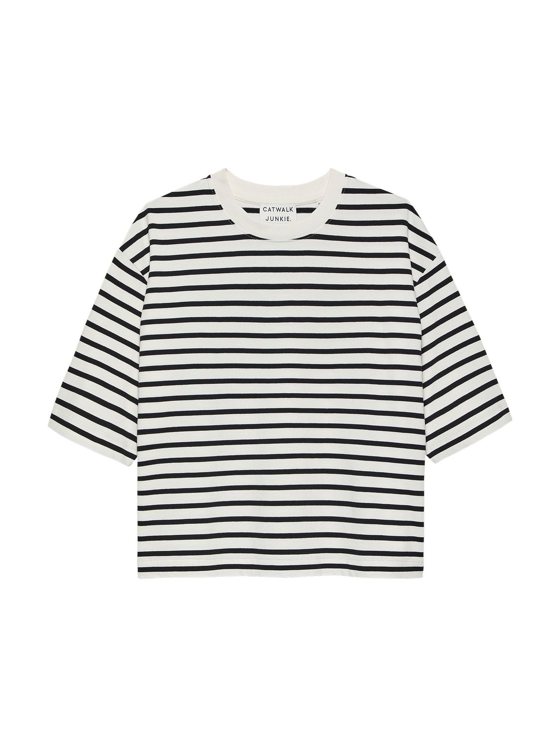 Catwalk Junkie Loose fit striped tshirt navy blazer