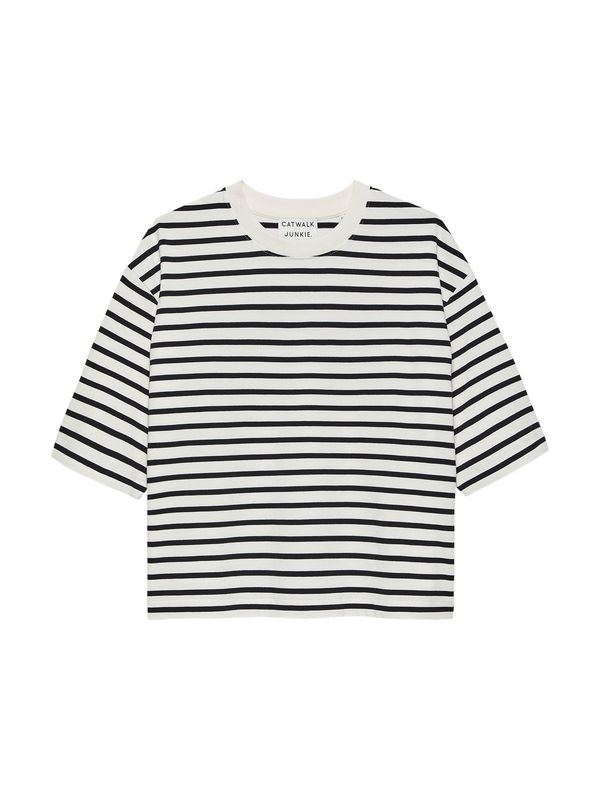 Catwalk Junkie Loose fit striped tshirt navy blazer