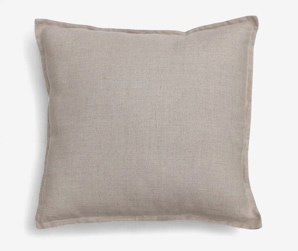 THUIS MET MOON Kussen grof linnen zand 48x48cm