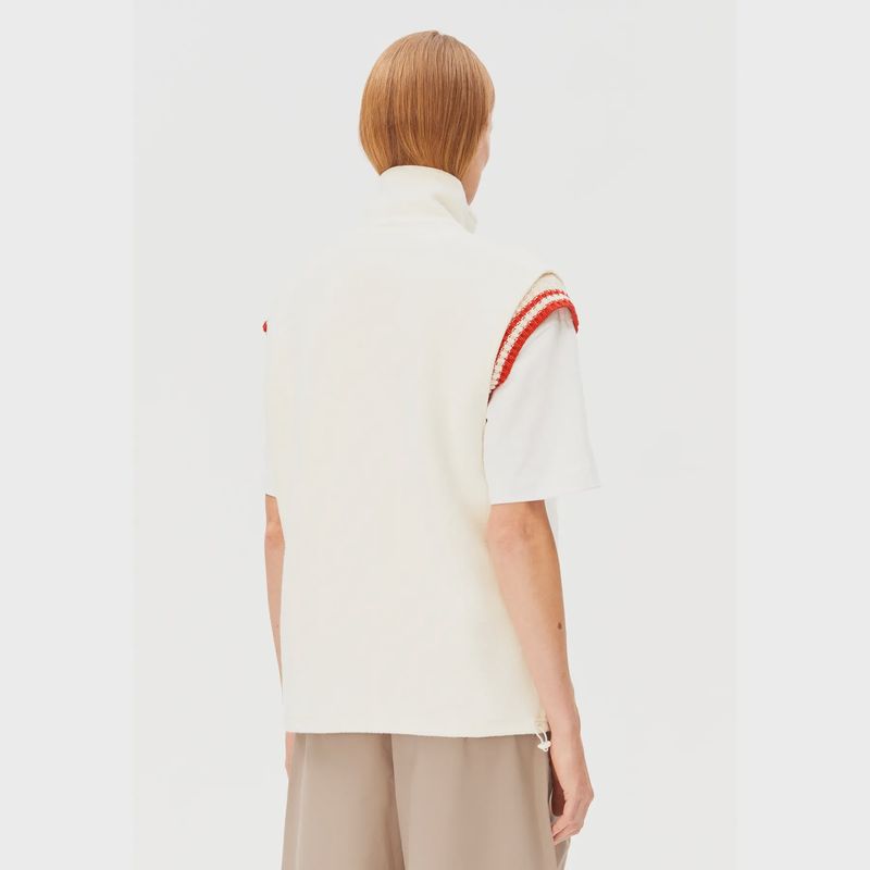 Armed Angels mouwloze fleece oatmilk