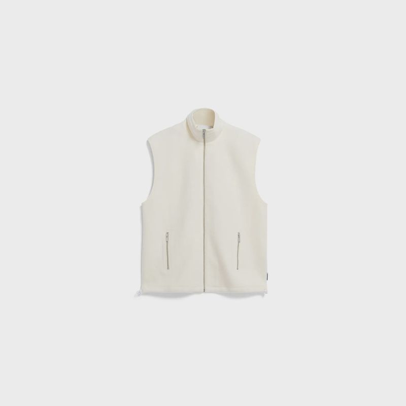 Armed Angels mouwloze fleece oatmilk