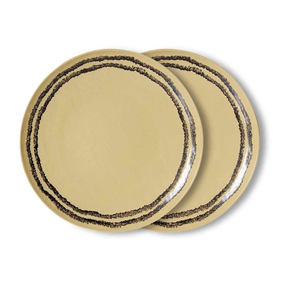 HK Living dinner plate vanilla