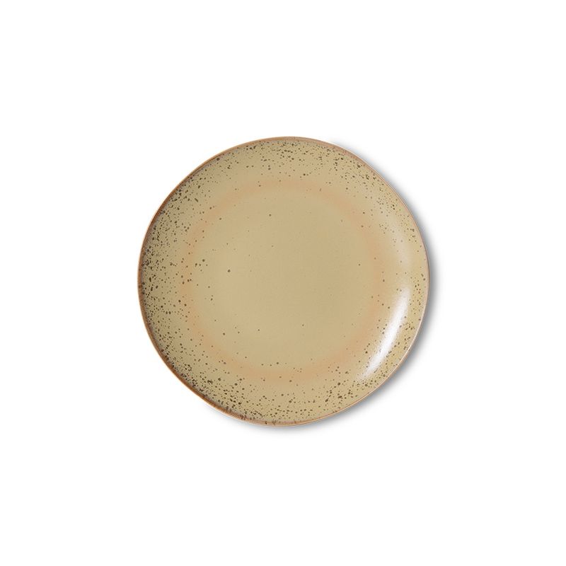70s ceramics: dessert plate grit