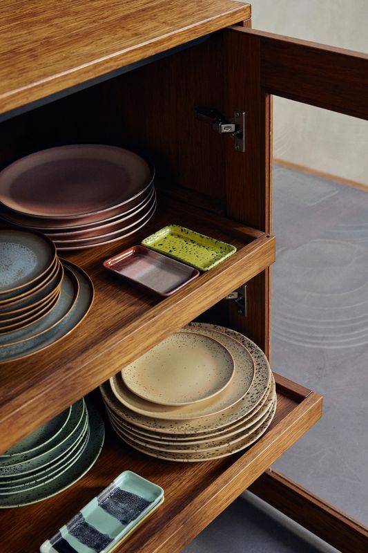 70s ceramics: dessert plate grit