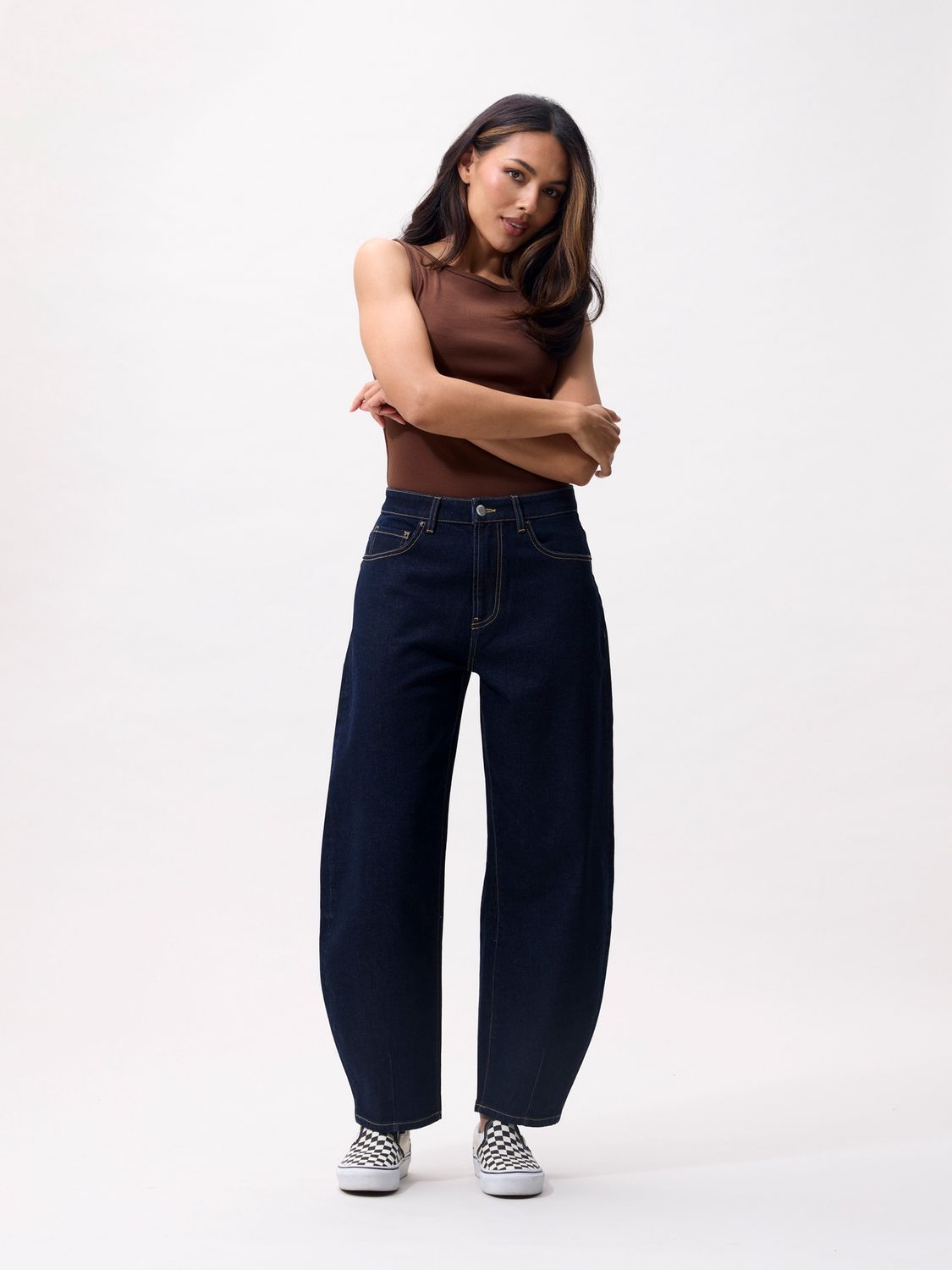 Catwalk Junkie Cropped barrel fit jeans