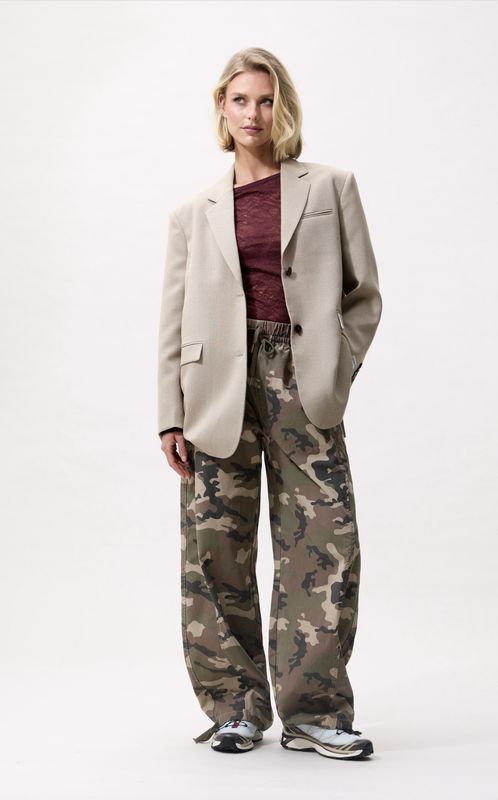 Oversized check blazer