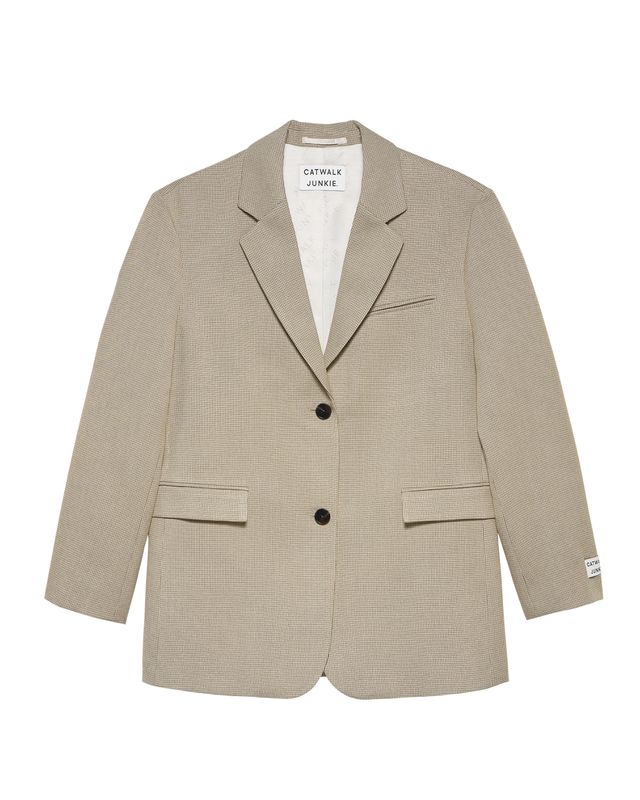 Oversized check blazer