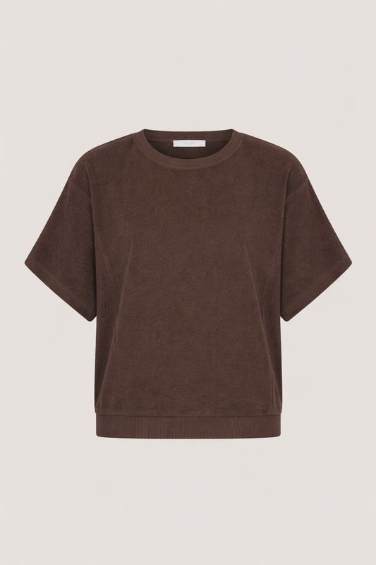 ByBar | Nuki slub top | Coffee bean