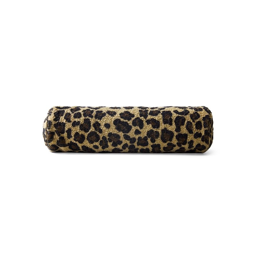 HK Living Bolster cushion, panther 50x13cm