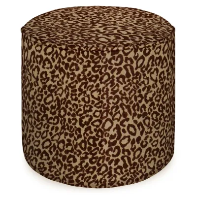 Palais Poef Maya Chocolade &amp; Raffia outdoor/indoor