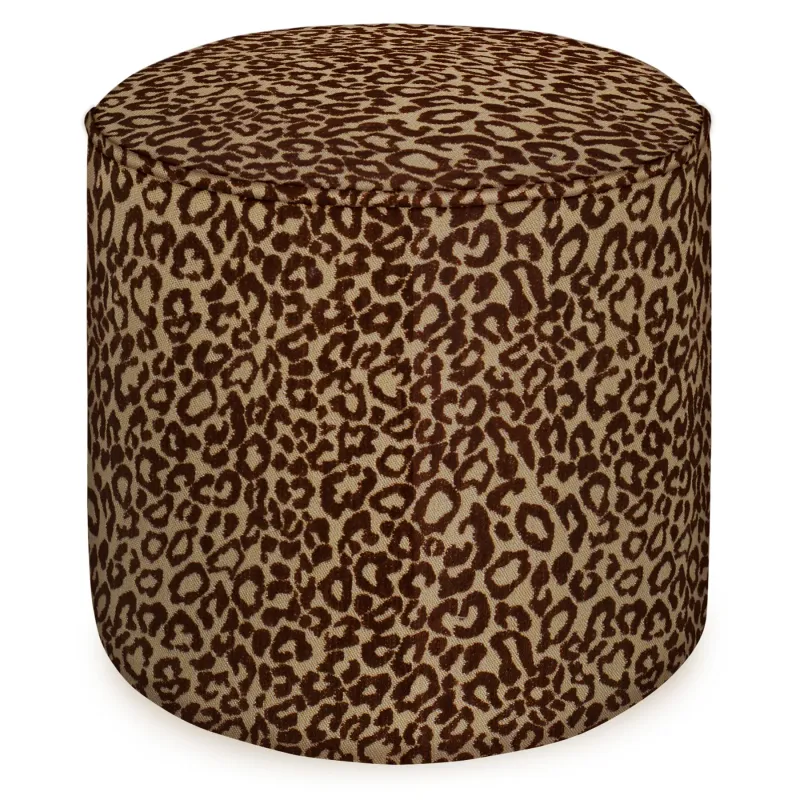 Palais Poef Maya Chocolade &amp; Raffia outdoor/indoor