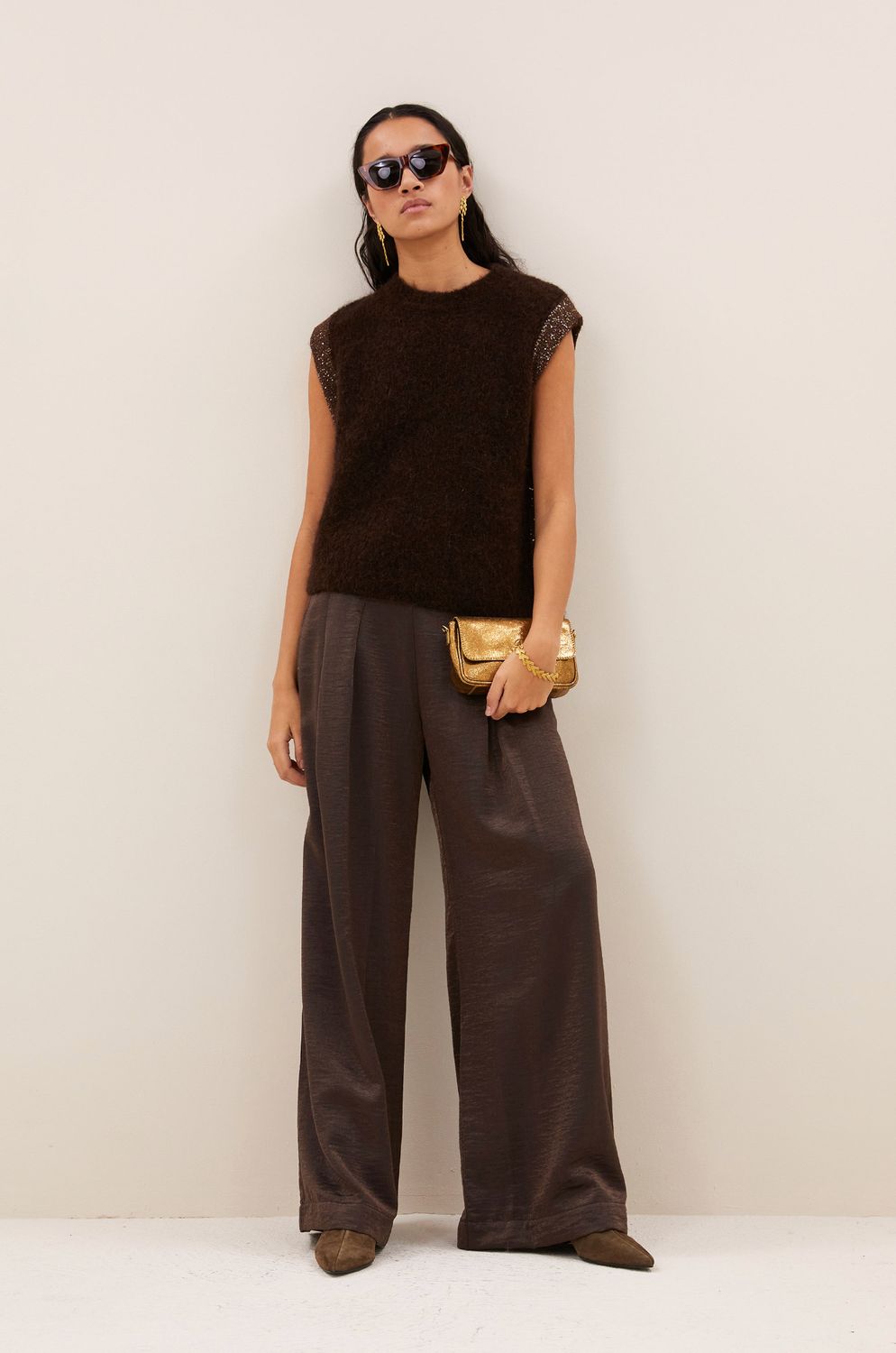 By Bar | Lodi metallic pants, bronze